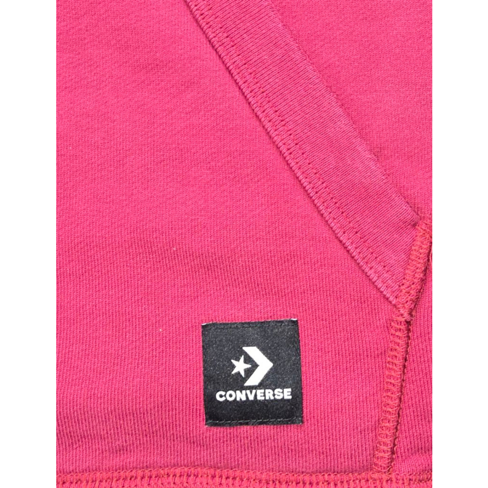 Converse Cropped Sweatshirt Red Collegiate Logo Medium Streetwear Y2K Style - Picture 8 of 8